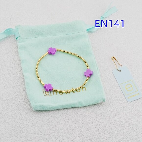 Enewton Gold Bead Cross Bracelet